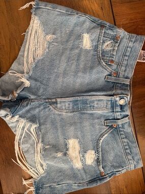 Levi’s size 29 501 Light Blue Distressed Women's Denim Shorts
